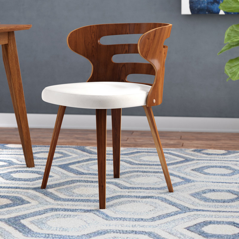 Wade Logan Baehr MidCentury Modern Upholstered Dining Chair & Reviews